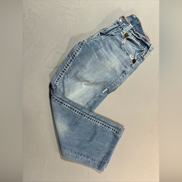 HOT AUTHENTIC USA Men's TRUE RELIGION 859 RICKY SUPER T STRAIGHT Jeans 34 - Picture 4 of 16